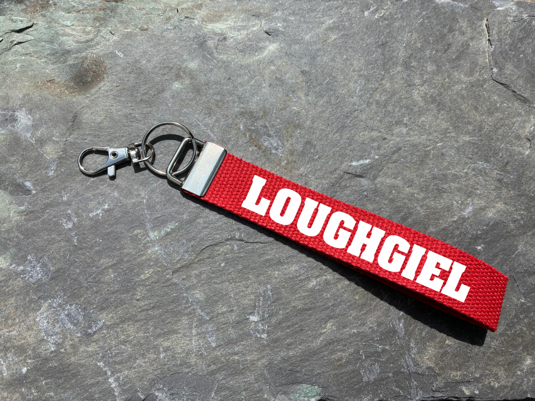 Loughgiel, Co. Antrim, Gaelic Games Wristlet/Keyring/Keyfob - GAA - Hurling, Camogie, Football, Ladies Football & Handball. Wrist Lanyard.