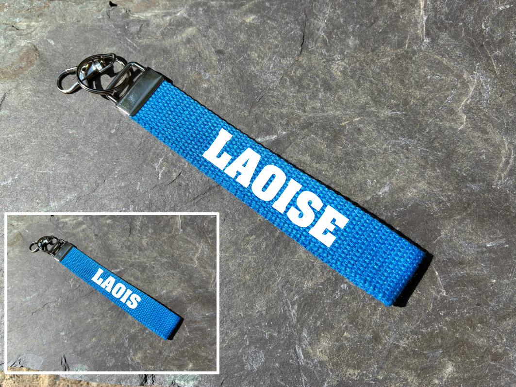 County Colours Gaelic Games Wristlet/Keyring/Keyfob - GAA - Hurling, Camogie, Football, Ladies Football & Handball. Wrist Lanyard.