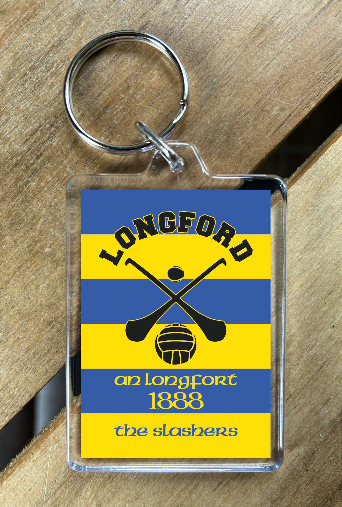 Gaelic Games (GAA) County Colours Plastic Keyring - All Irish Counties Available. Hurling Camogie Gaelic Football Ladies Gaelic Football (Copy)