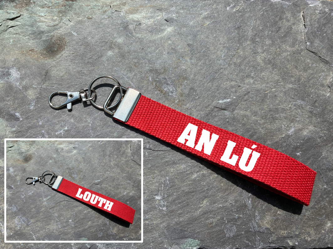 County Colours Gaelic Games Wristlet/Keyring/Keyfob - GAA - Hurling, Camogie, Football, Ladies Football & Handball. Wrist Lanyard.