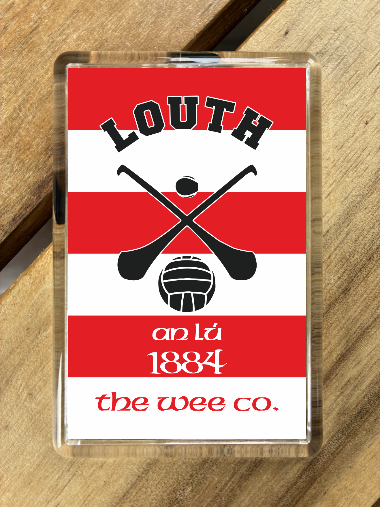Gaelic Games (GAA) County Colours Plastic Fridge Magnet - All Irish Counties Available. Hurling Camogie Gaelic Football Ladies Gaelic Football