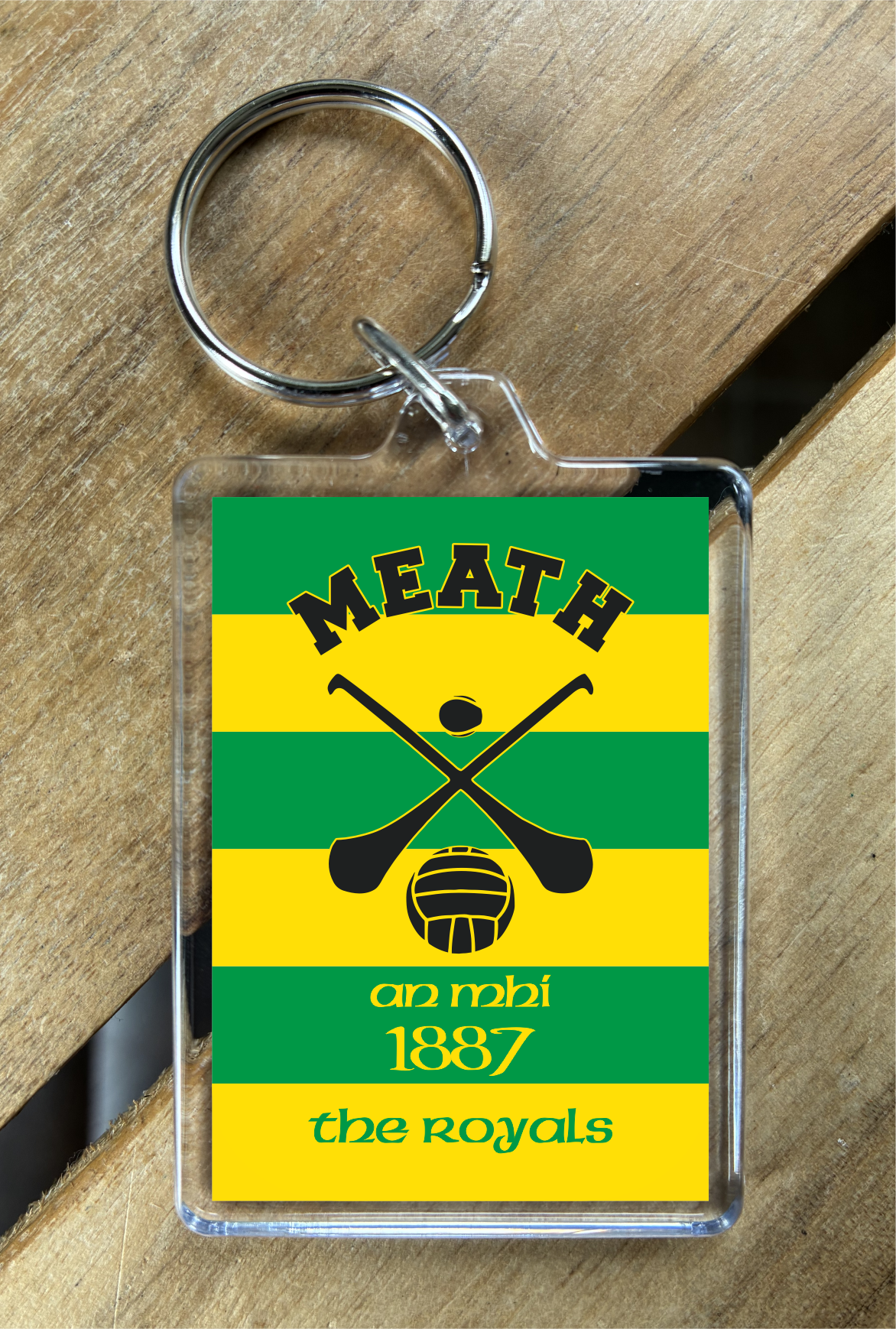 Gaelic Games (GAA) County Colours Plastic Keyring - All Irish Counties Available. Hurling Camogie Gaelic Football Ladies Gaelic Football (Copy)