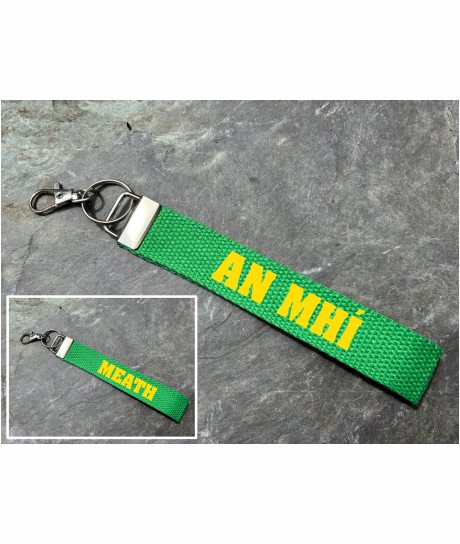 County Meath/An Mhí Gaelic Games Wristlet/Keyring/Keyfob - GAA - Hurling, Camogie, Football, Ladies Football & Handball. Wrist Lanyard.