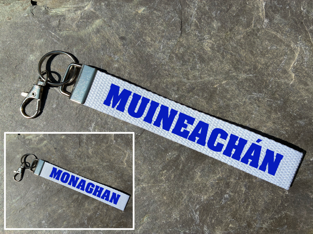 County Colours Gaelic Games Wristlet/Keyring/Keyfob - GAA - Hurling, Camogie, Football, Ladies Football & Handball. Wrist Lanyard.
