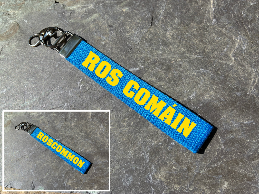 County Colours Gaelic Games Wristlet/Keyring/Keyfob - GAA - Hurling, Camogie, Football, Ladies Football & Handball. Wrist Lanyard.