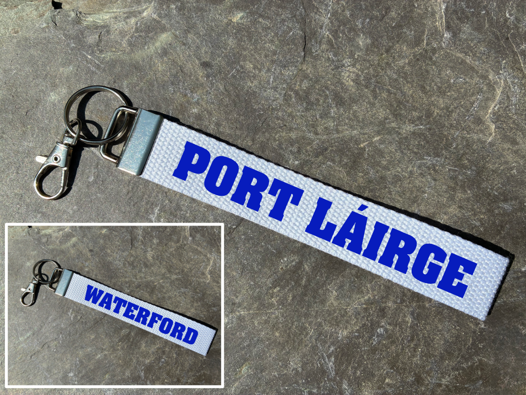 County Colours Gaelic Games Wristlet/Keyring/Keyfob - GAA - Hurling, Camogie, Football, Ladies Football & Handball. Wrist Lanyard.