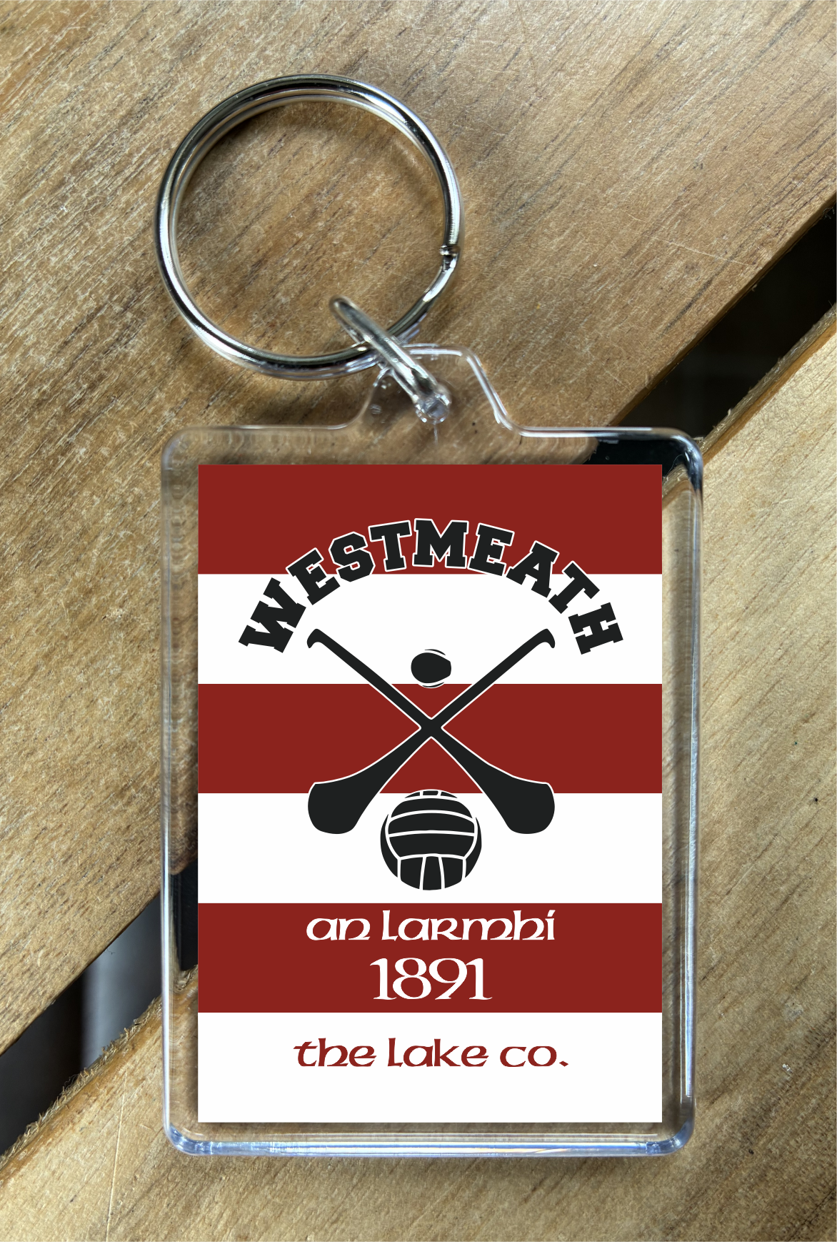 Gaelic Games (GAA) County Colours Plastic Keyring - All Irish Counties Available. Hurling Camogie Gaelic Football Ladies Gaelic Football (Copy)