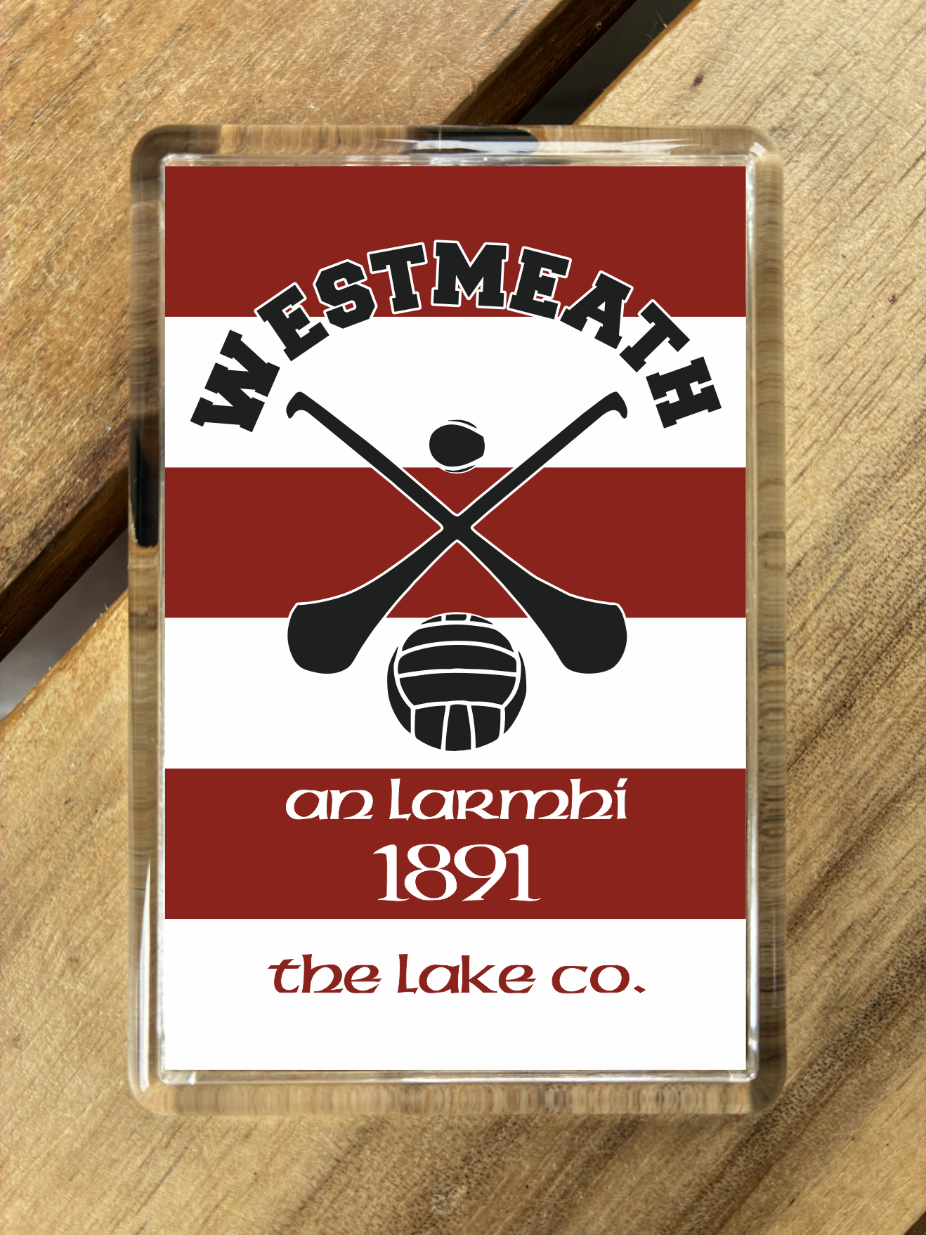 Gaelic Games (GAA) County Colours Plastic Fridge Magnet - All Irish Counties Available. Hurling Camogie Gaelic Football Ladies Gaelic Football