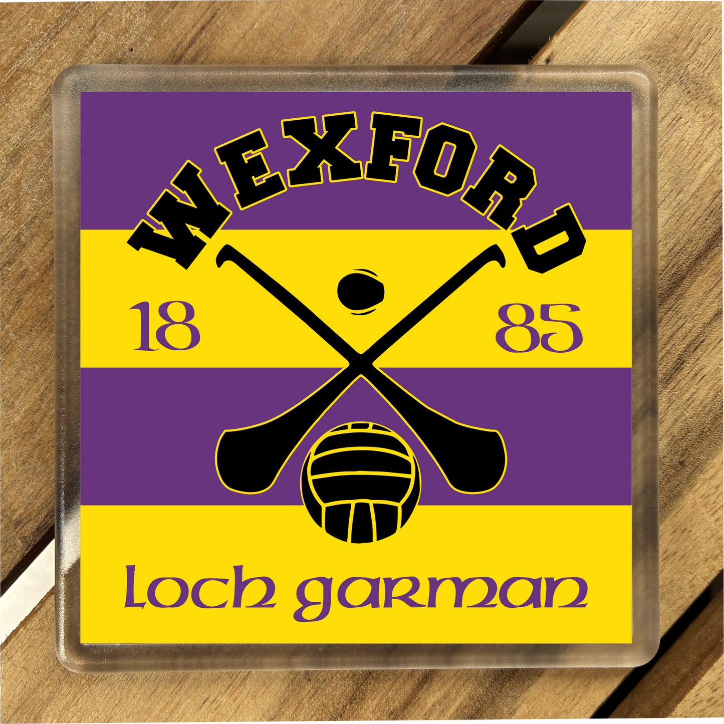 Gaelic Games (GAA) County Colours Plastic Coaster (single) - All Irish Counties Available. Hurling Camogie Gaelic Football Ladies Gaelic Football (Copy)