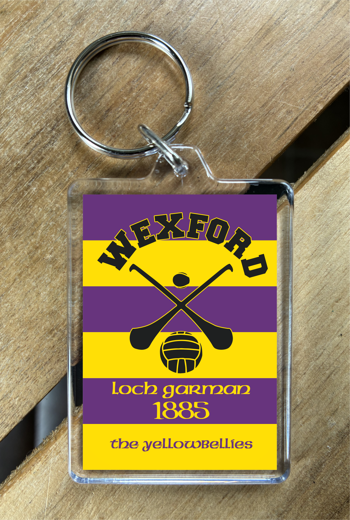 Gaelic Games (GAA) County Colours Plastic Keyring - All Irish Counties Available. Hurling Camogie Gaelic Football Ladies Gaelic Football (Copy)