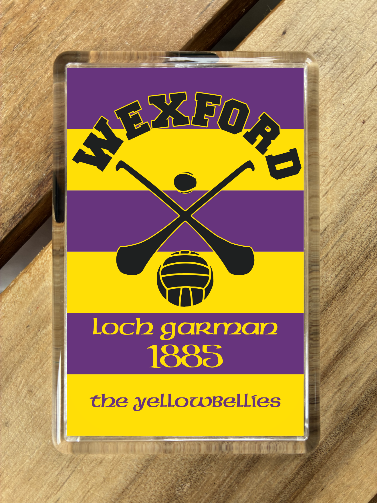 Gaelic Games (GAA) County Colours Plastic Fridge Magnet - All Irish Counties Available. Hurling Camogie Gaelic Football Ladies Gaelic Football