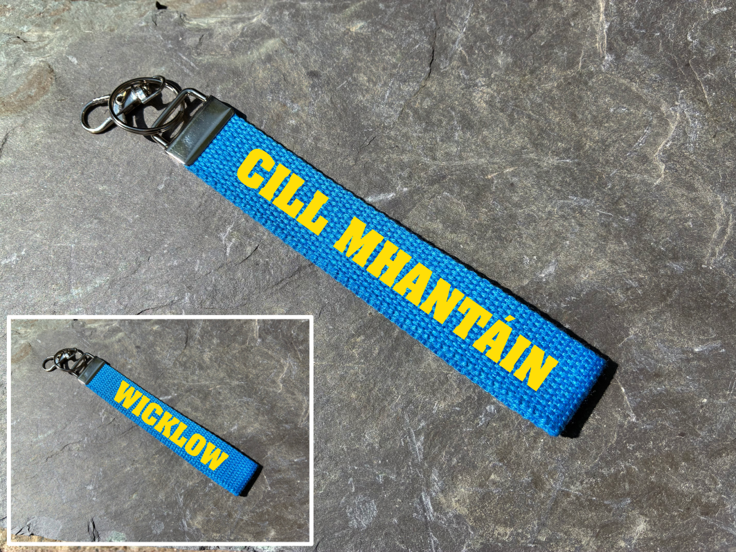 County Colours Gaelic Games Wristlet/Keyring/Keyfob - GAA - Hurling, Camogie, Football, Ladies Football & Handball. Wrist Lanyard.