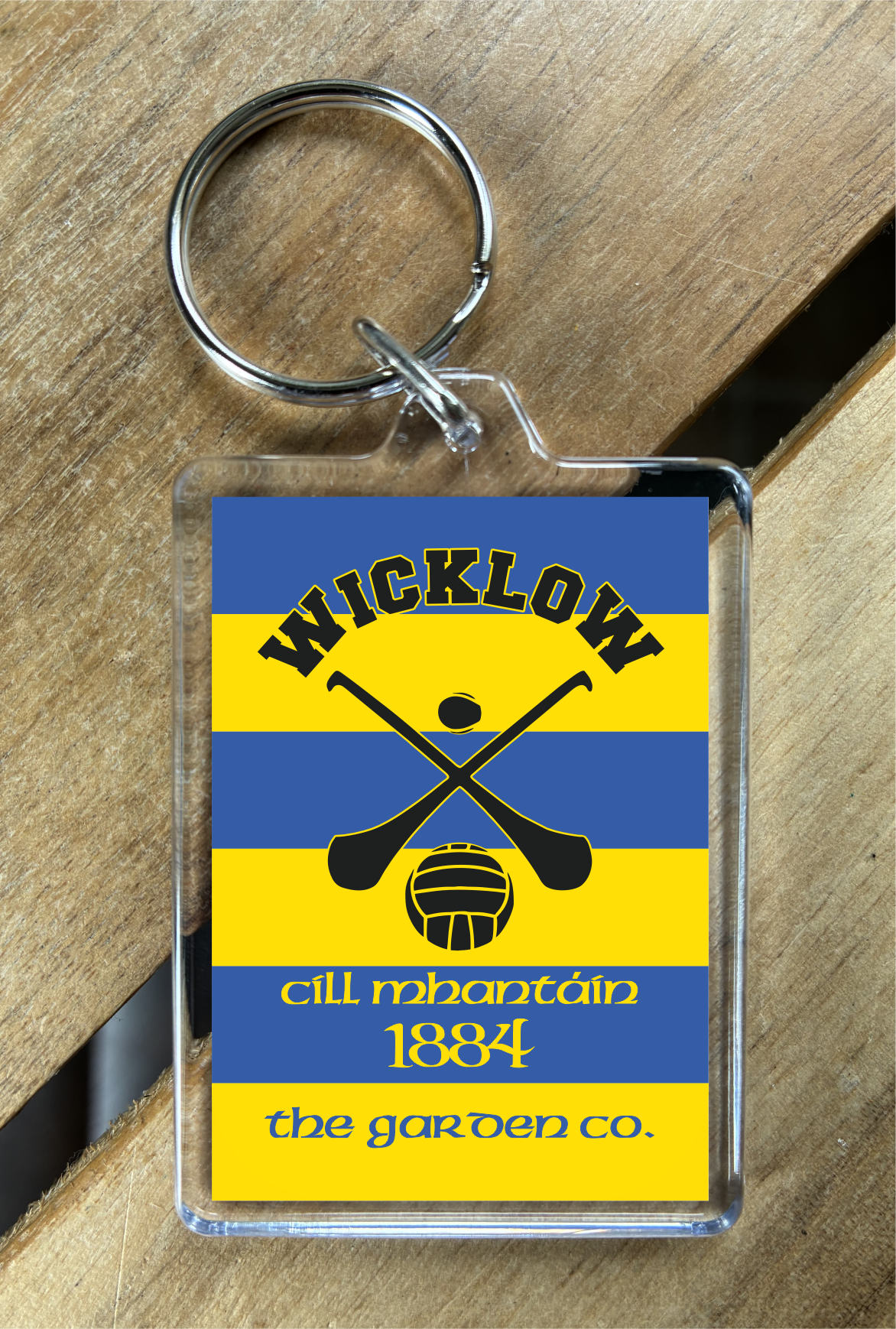 Gaelic Games (GAA) County Colours Plastic Keyring - All Irish Counties Available. Hurling Camogie Gaelic Football Ladies Gaelic Football (Copy)