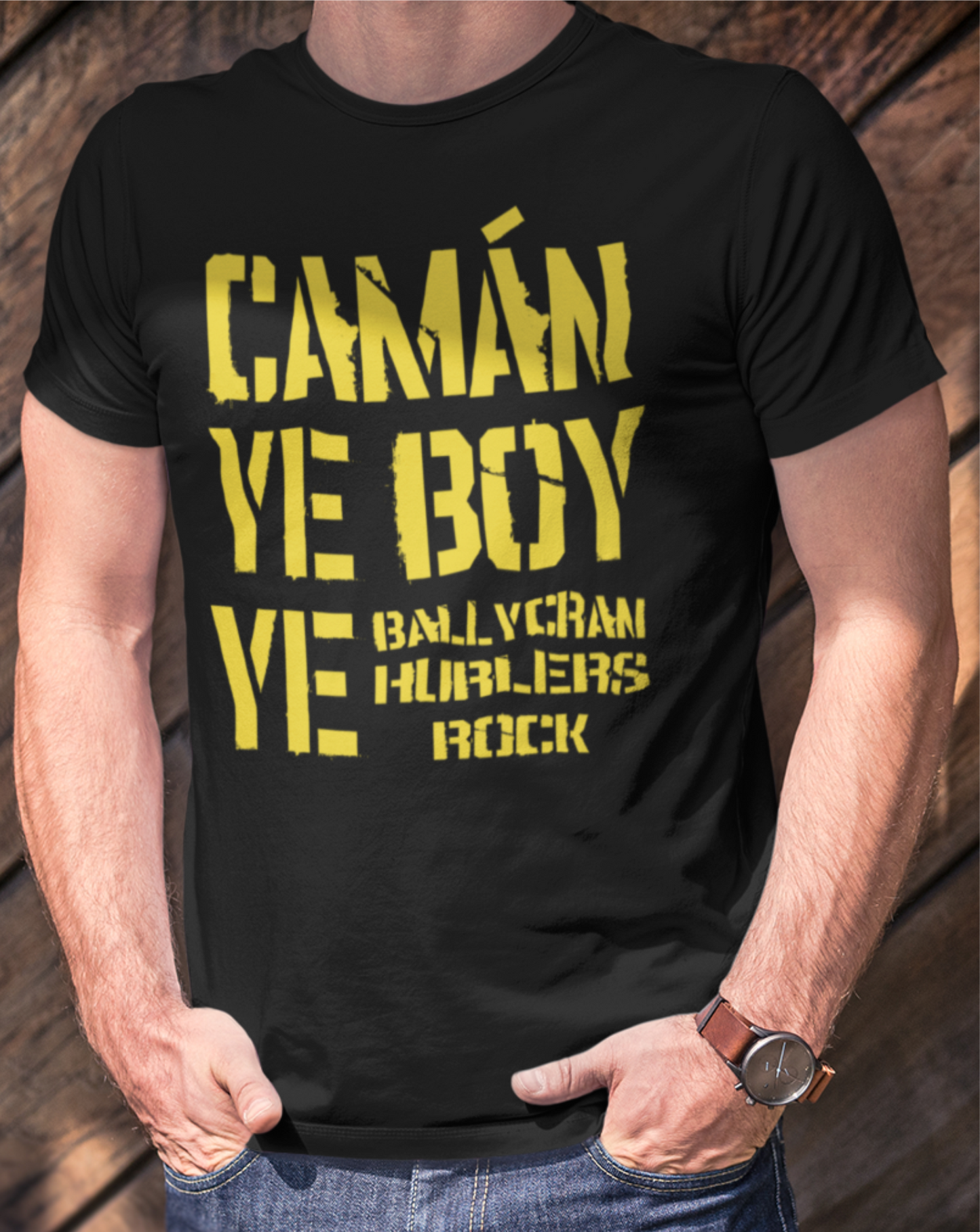 Ballycran, Co. Down, Camán Ye Boy Ye - Hurling T-Shirt Adult