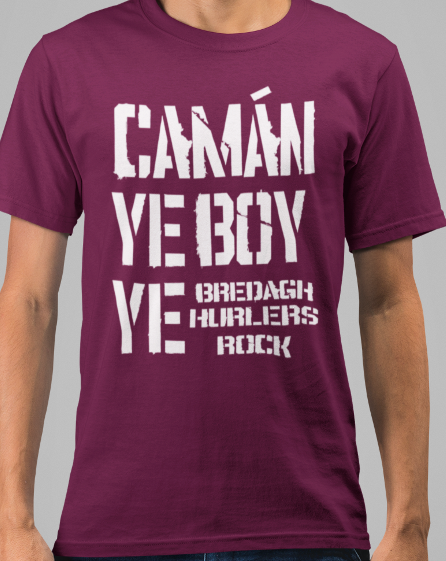 Bredagh, Co. Down, Camán Ye Boy Ye - Hurling T-Shirt Adult