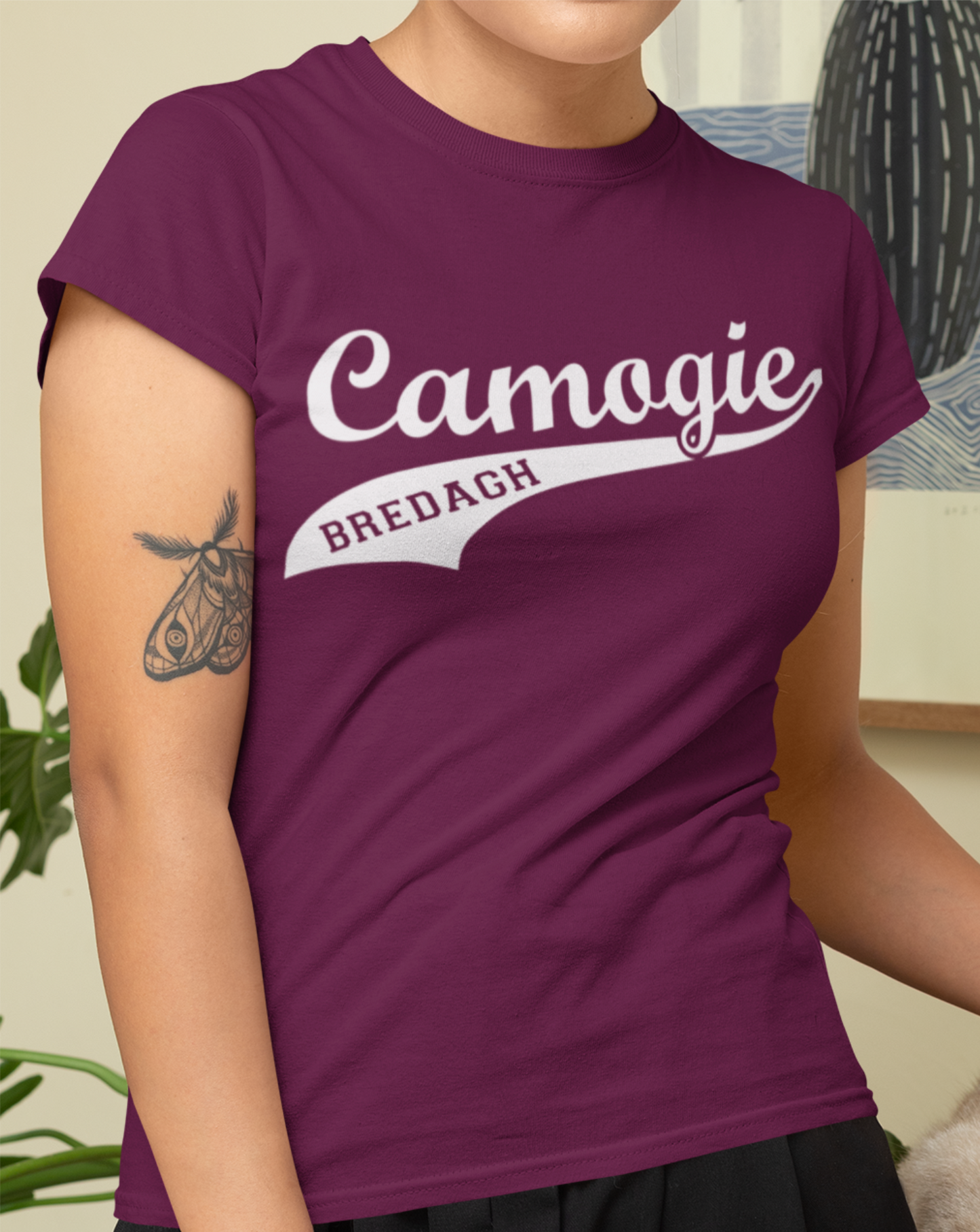 Bredagh, Co. Down, Camogie Swash T-Shirt - Ladies Skinny-Fit