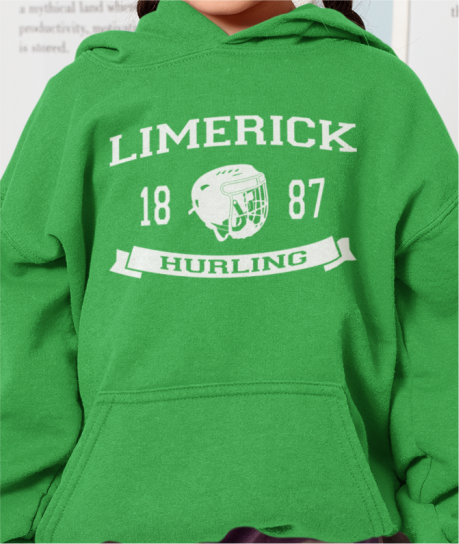 Hurling Helmet Hoodie - Kids - All Counties Available