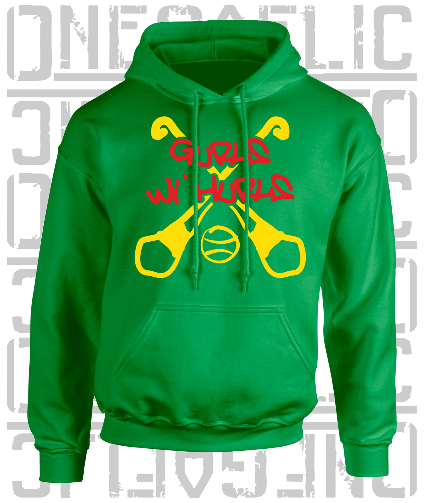Gurls Wi' Hurls Hoodie, Camogie - Adult - All Counties Available
