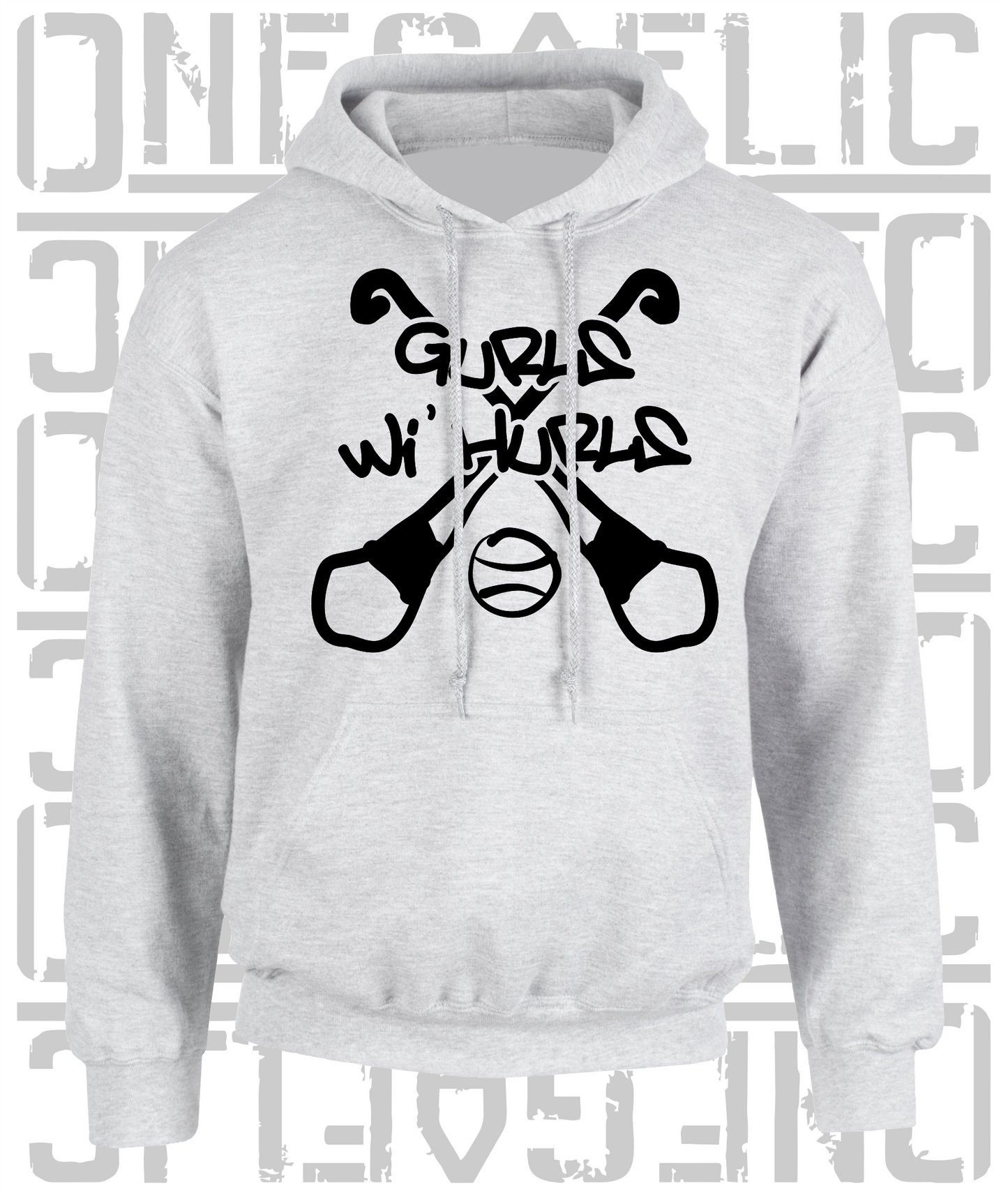 Gurls Wi' Hurls Hoodie, Camogie - Adult - All Counties Available