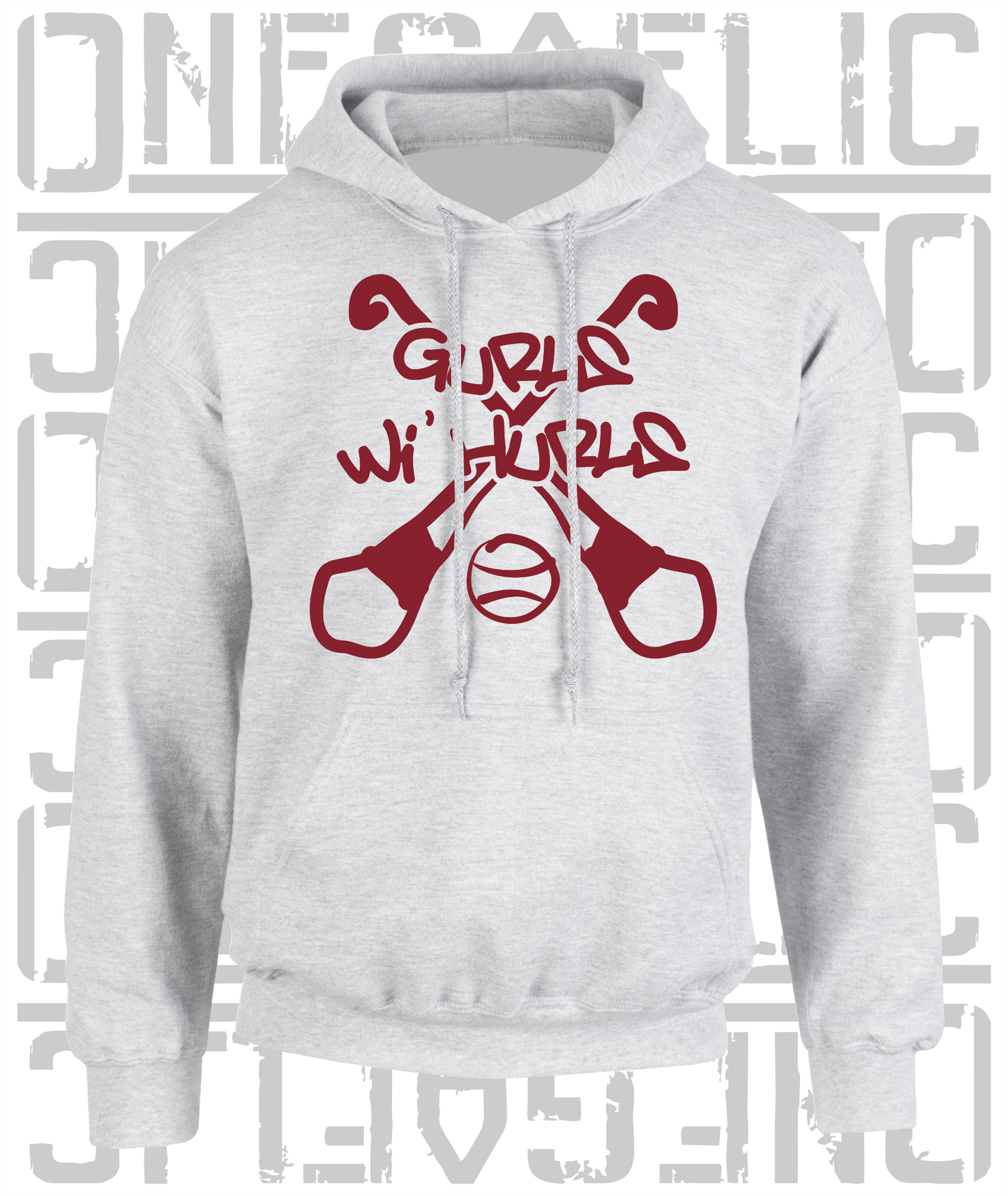 Gurls Wi' Hurls Hoodie, Camogie - Adult - All Counties Available