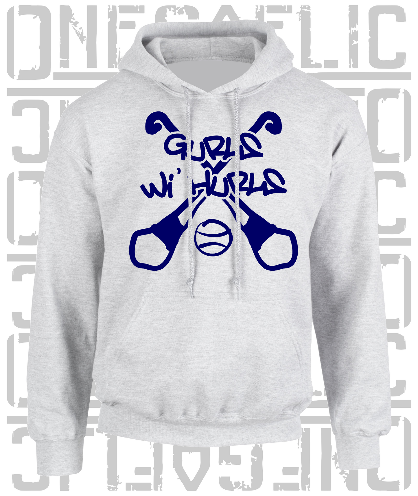 Gurls Wi' Hurls Hoodie, Camogie - Adult - All Counties Available