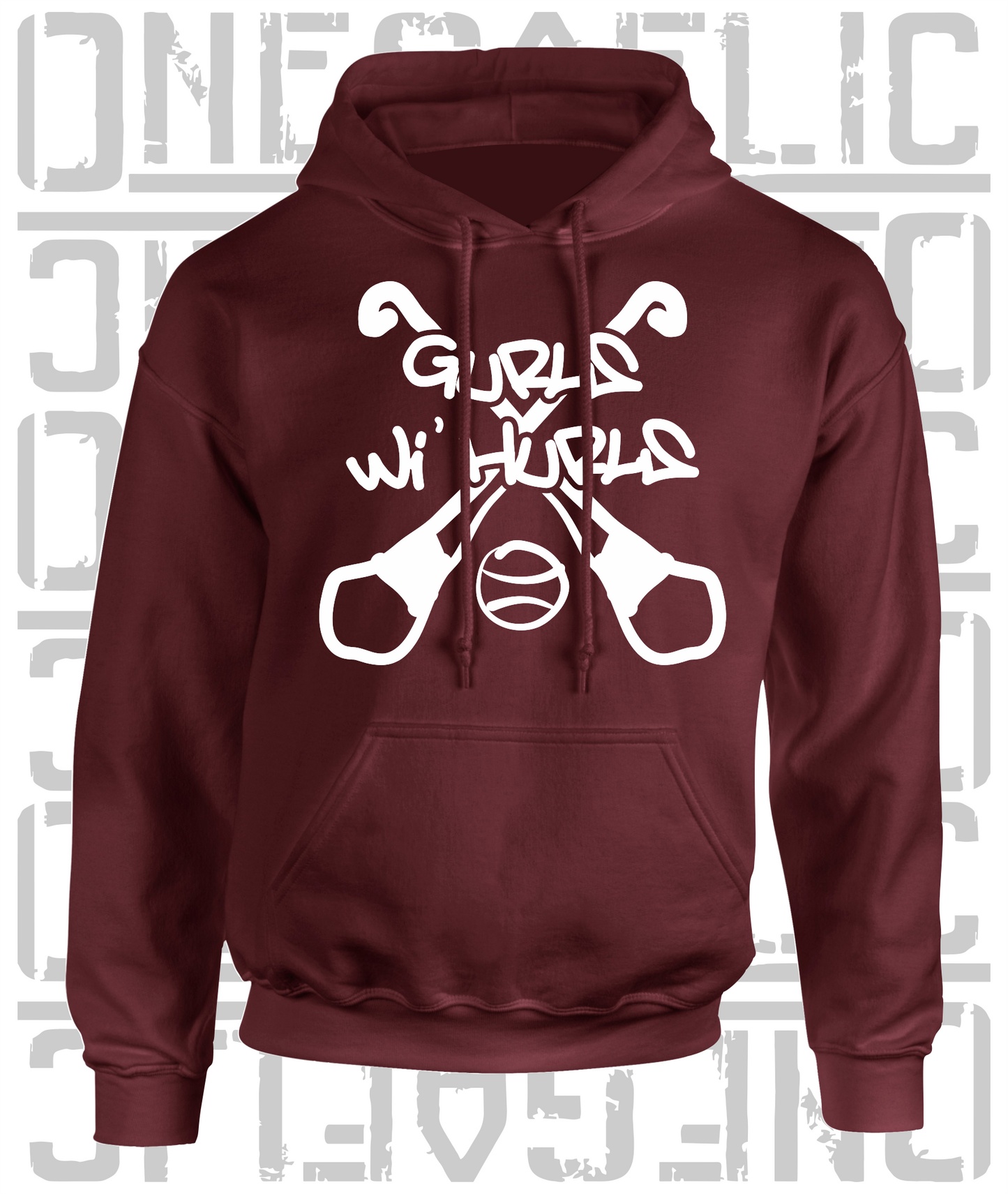 Gurls Wi' Hurls Hoodie, Camogie - Adult - All Counties Available