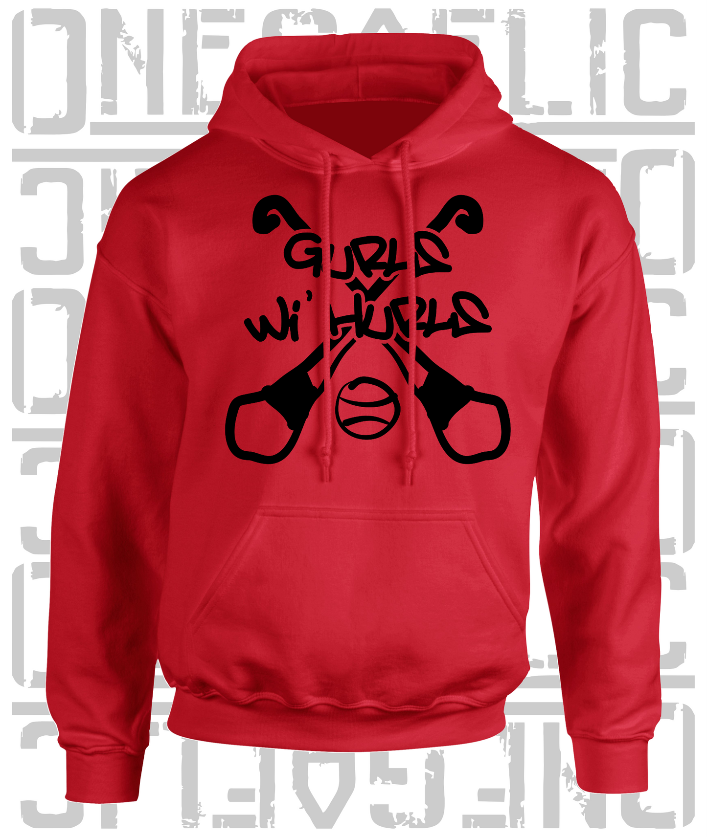 Gurls Wi' Hurls Hoodie, Camogie - Adult - All Counties Available