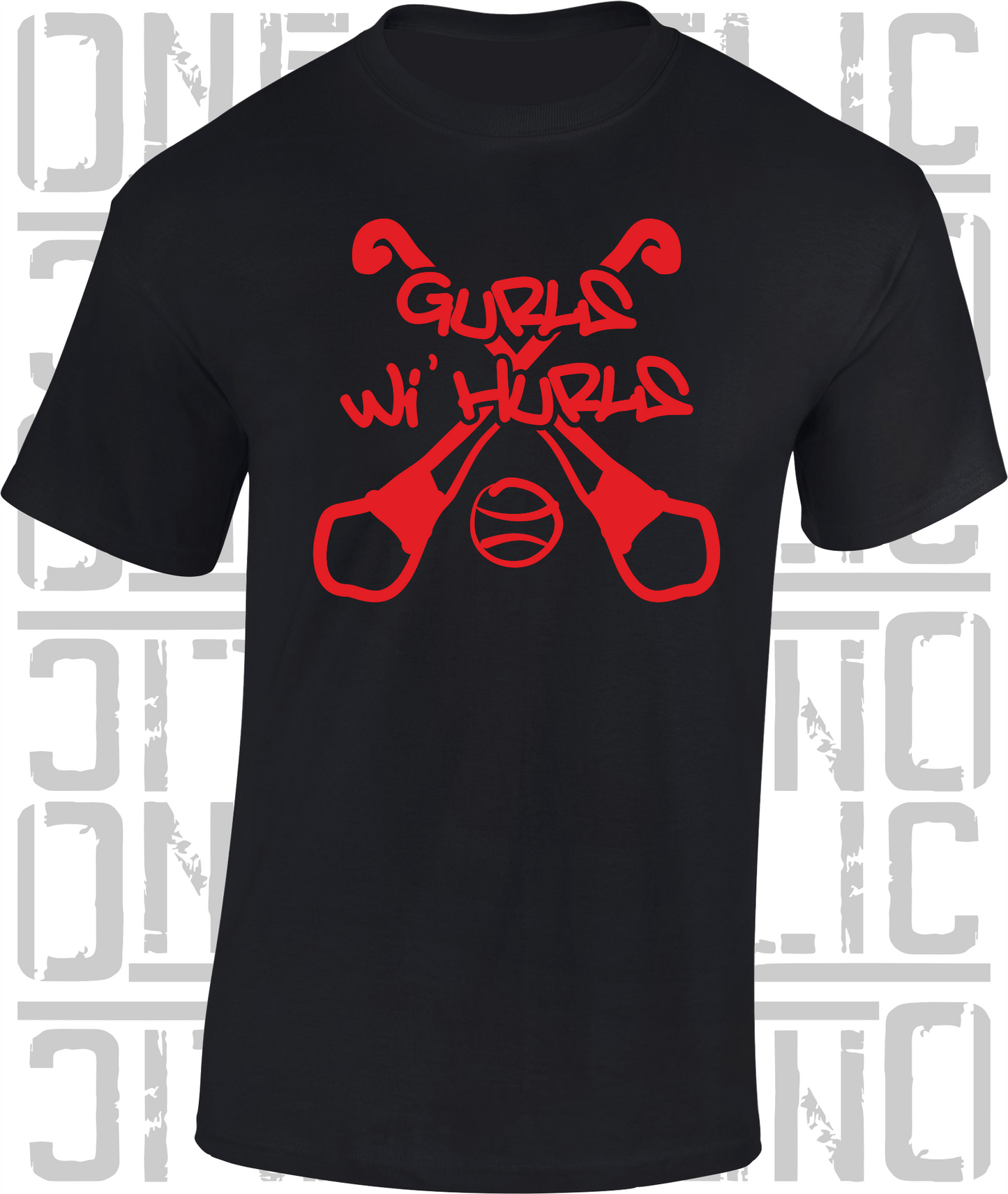Gurls Wi' Hurls Camogie T-Shirt Adult - All Counties Available
