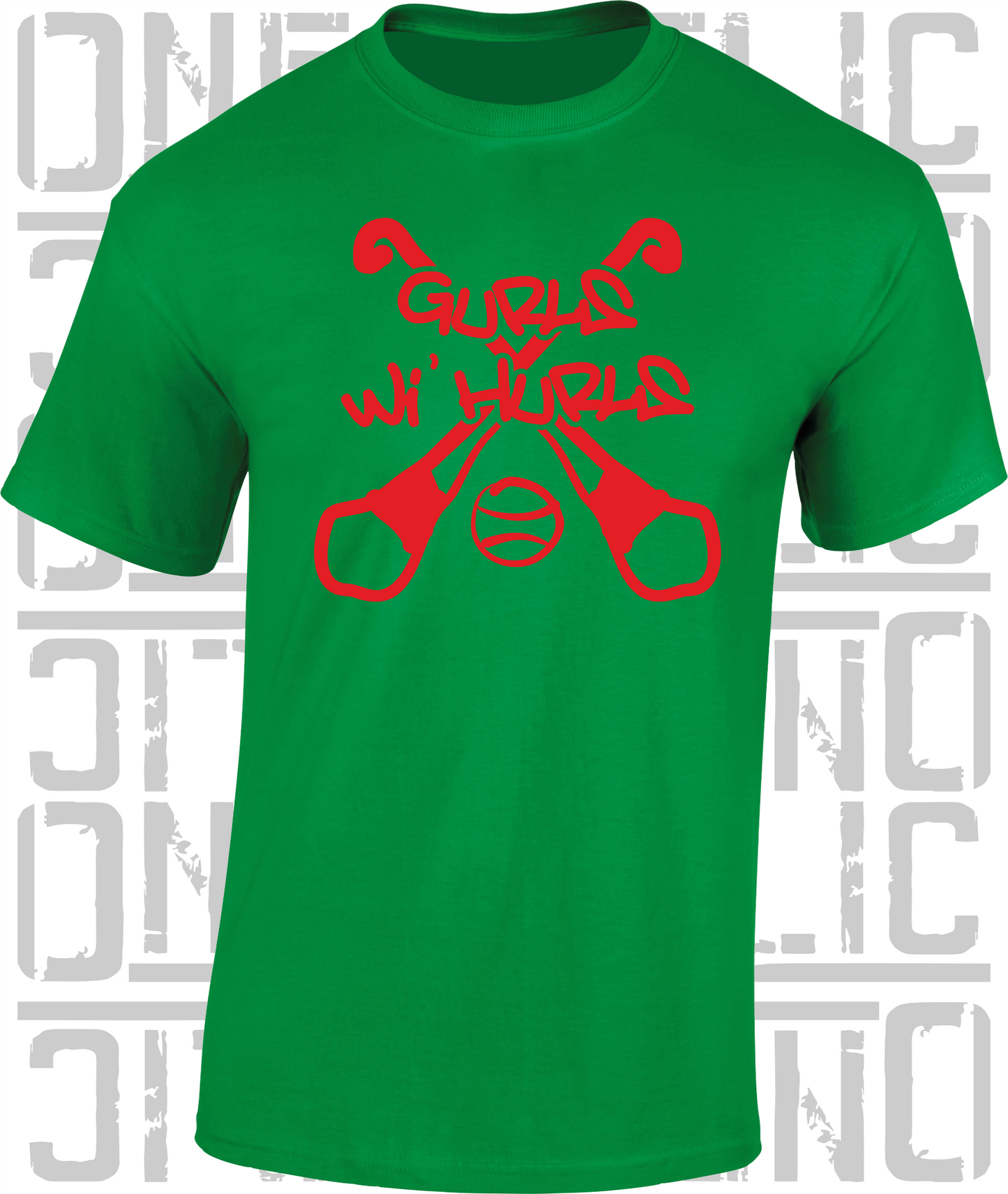 Gurls Wi' Hurls Camogie T-Shirt Adult - All Counties Available