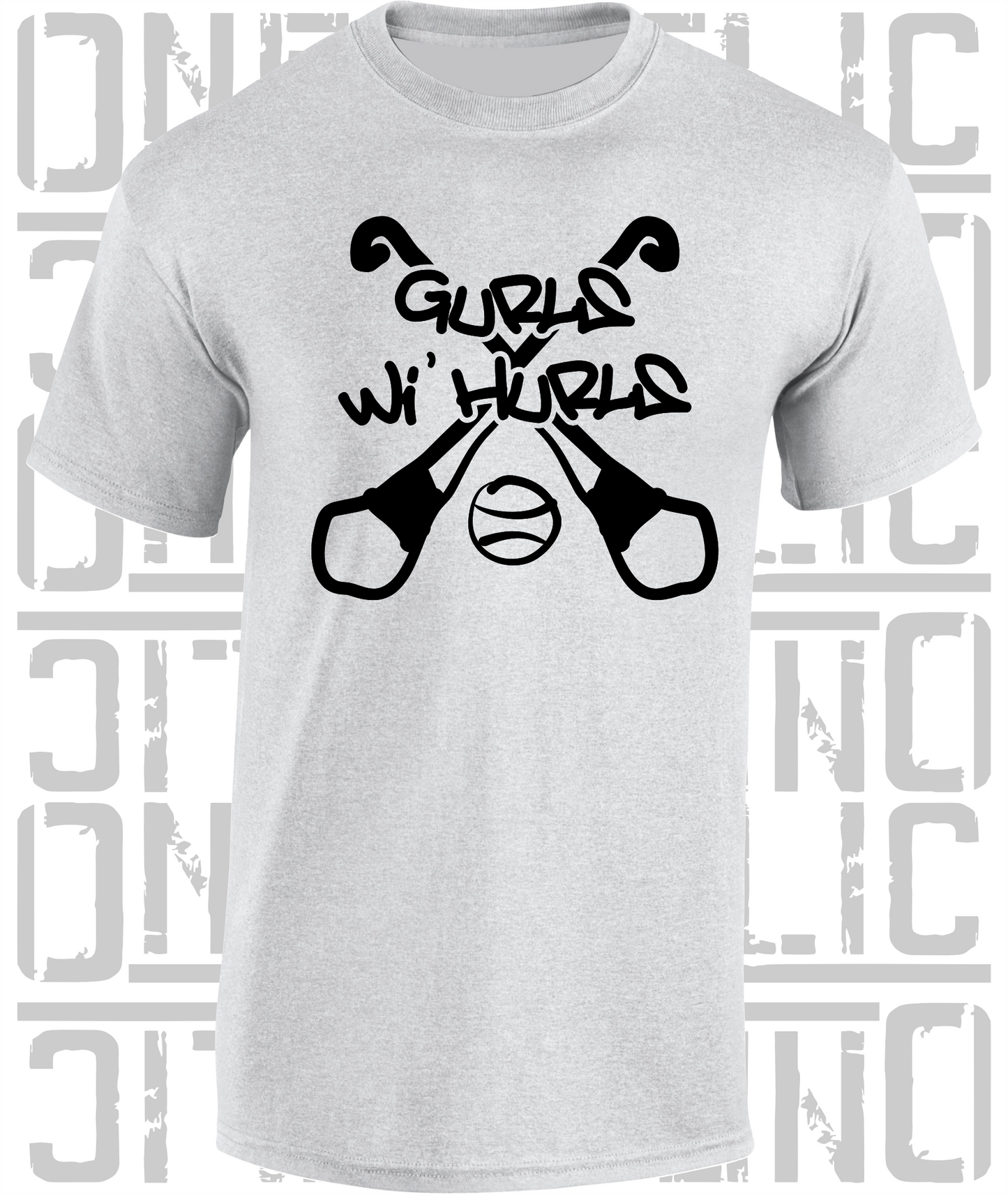Gurls Wi' Hurls Camogie T-Shirt Adult - All Counties Available