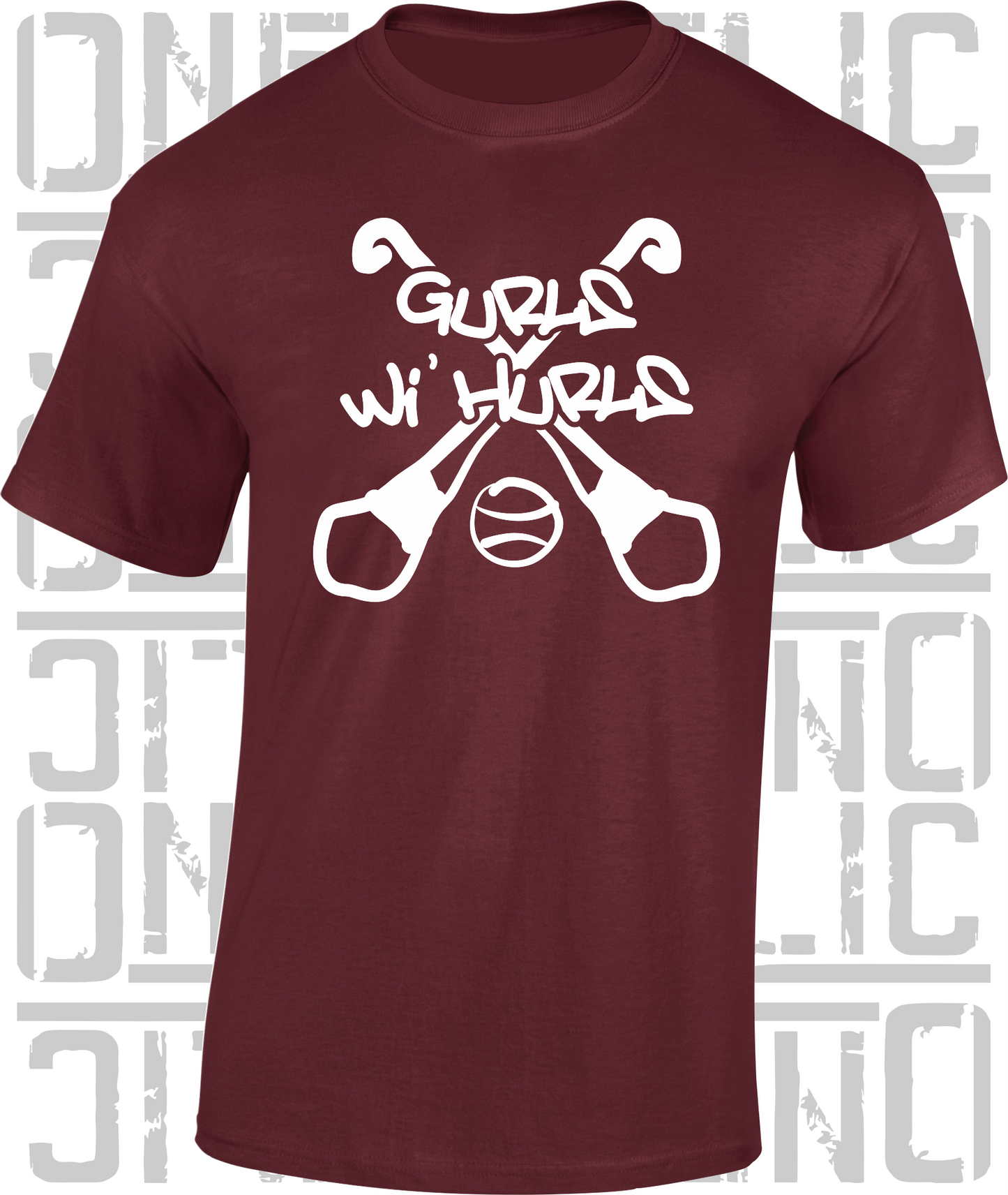 Gurls Wi' Hurls Camogie T-Shirt Adult - All Counties Available