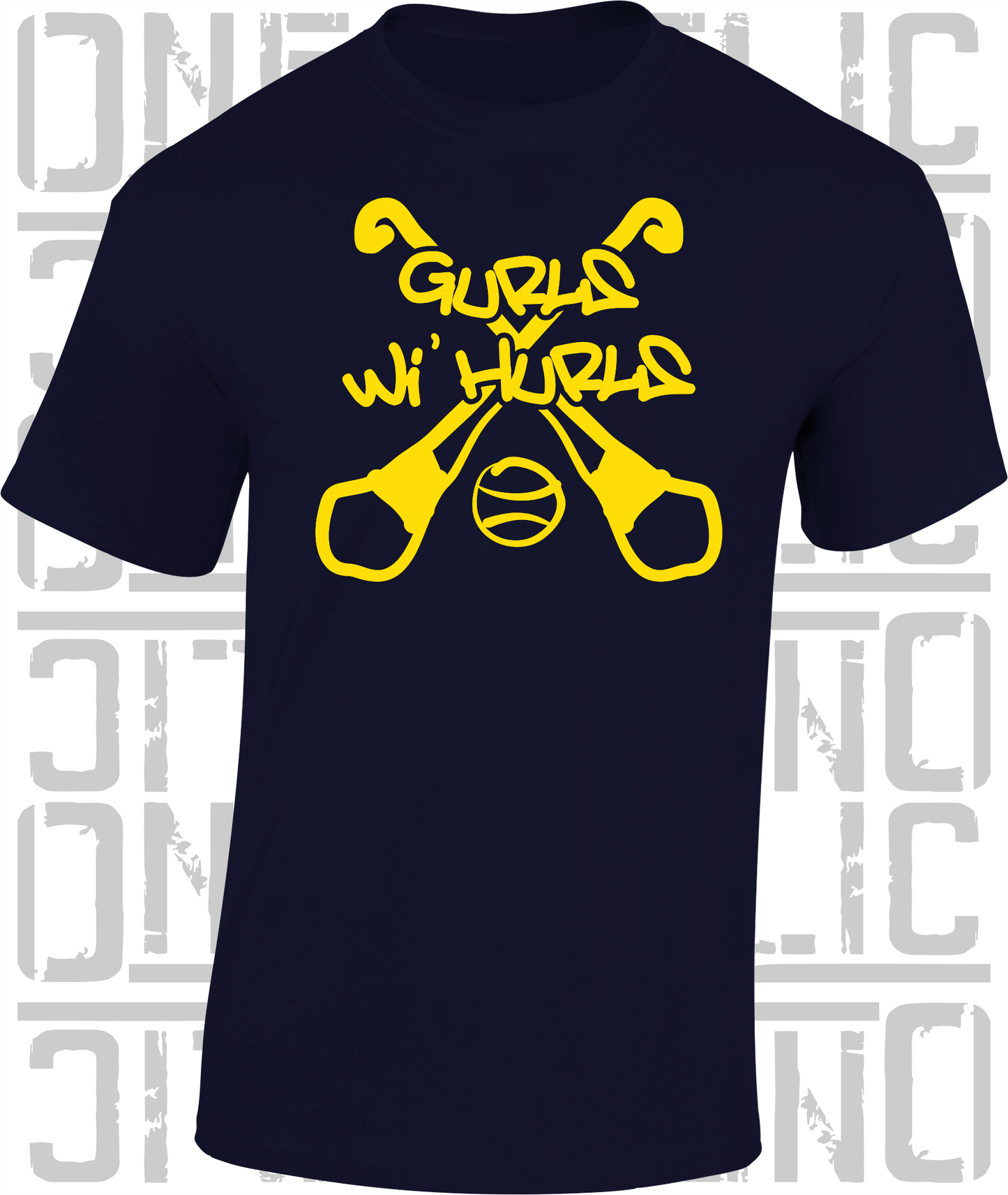 Gurls Wi' Hurls Camogie T-Shirt Adult - All Counties Available