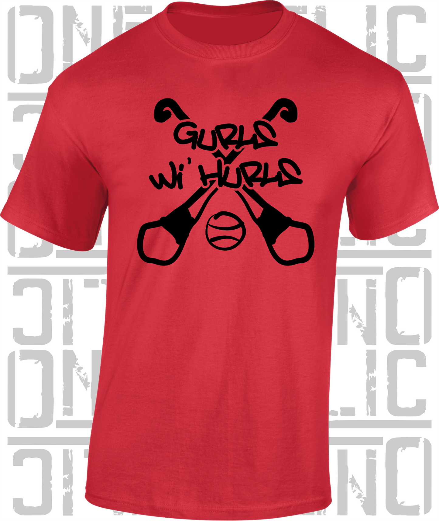 Gurls Wi' Hurls Camogie T-Shirt Adult - All Counties Available