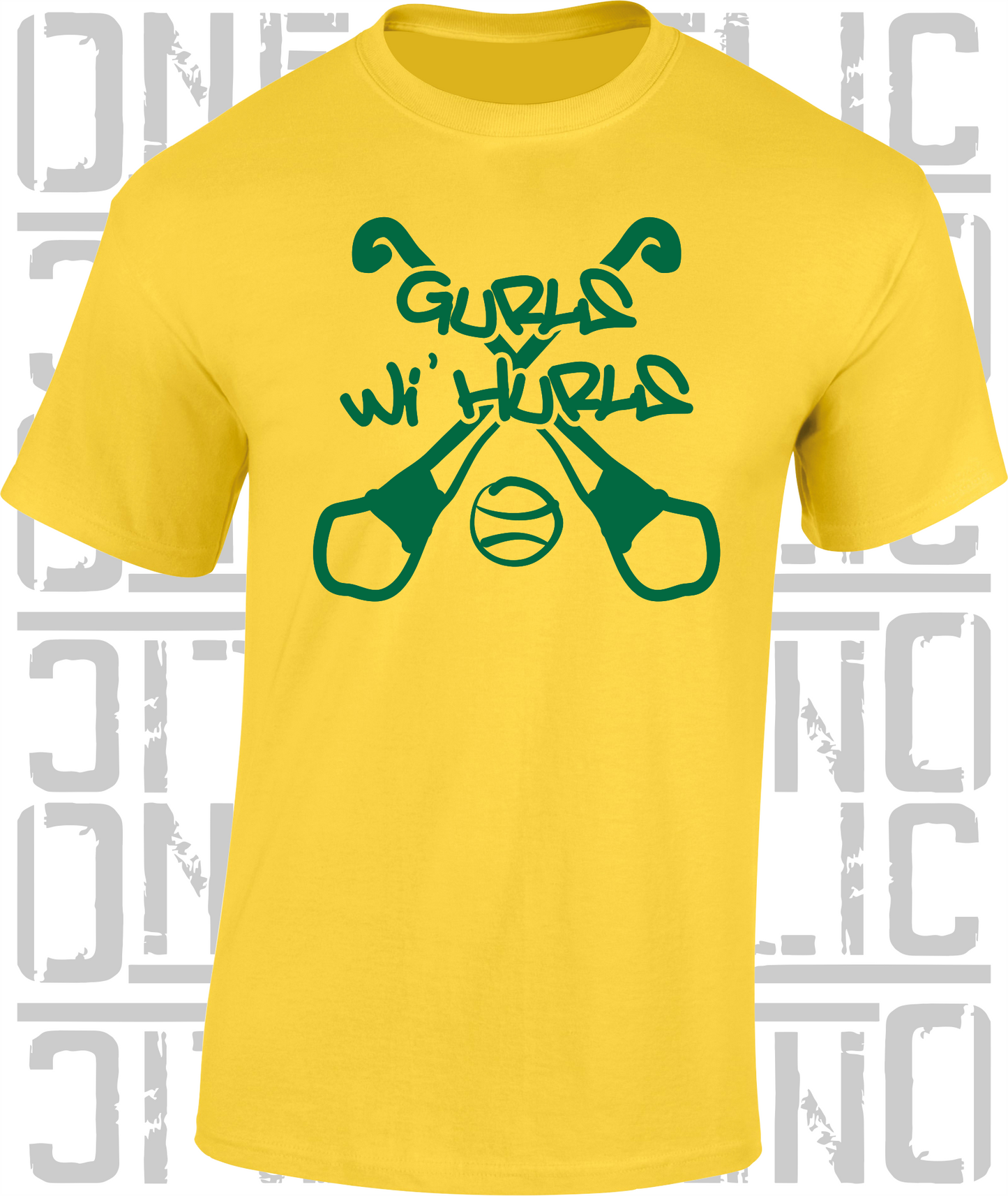 Gurls Wi' Hurls Camogie T-Shirt Adult - All Counties Available