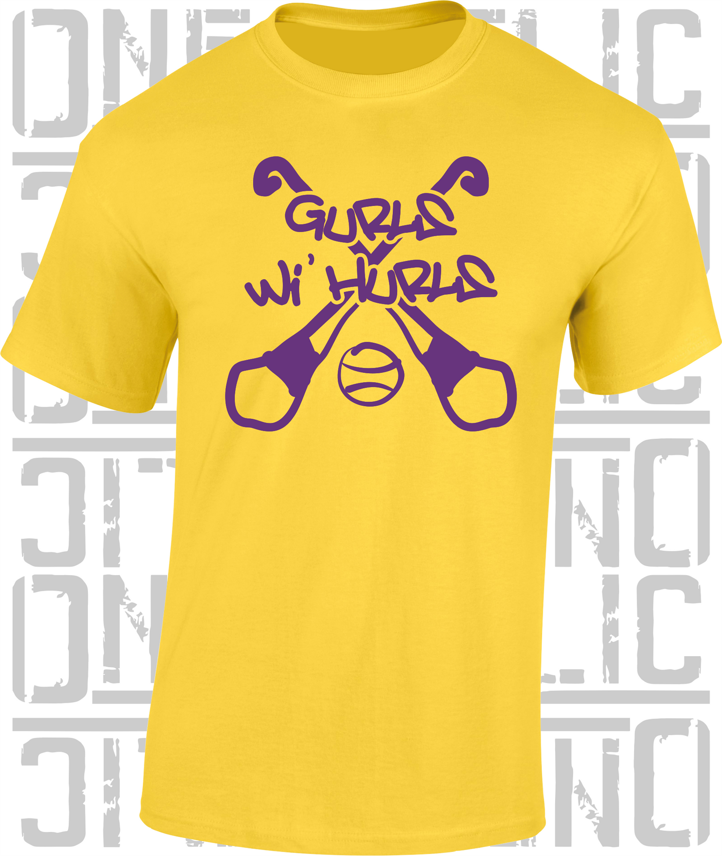 Gurls Wi' Hurls Camogie T-Shirt Adult - All Counties Available
