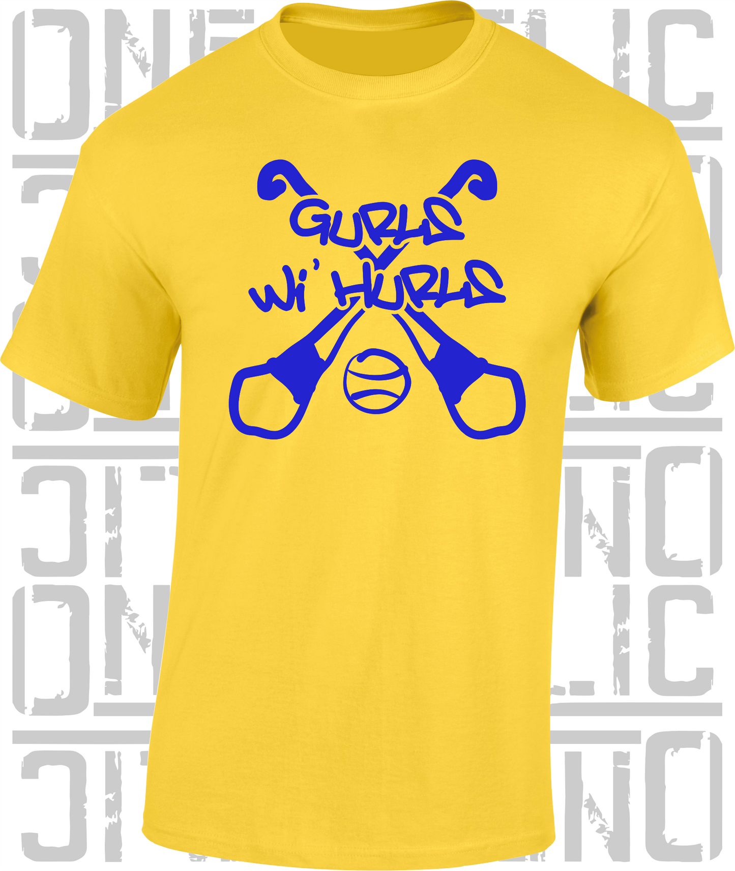 Gurls Wi' Hurls Camogie T-Shirt Adult - All Counties Available
