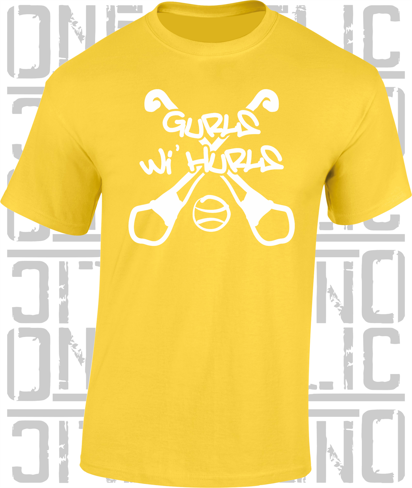 Gurls Wi' Hurls Camogie T-Shirt Adult - All Counties Available