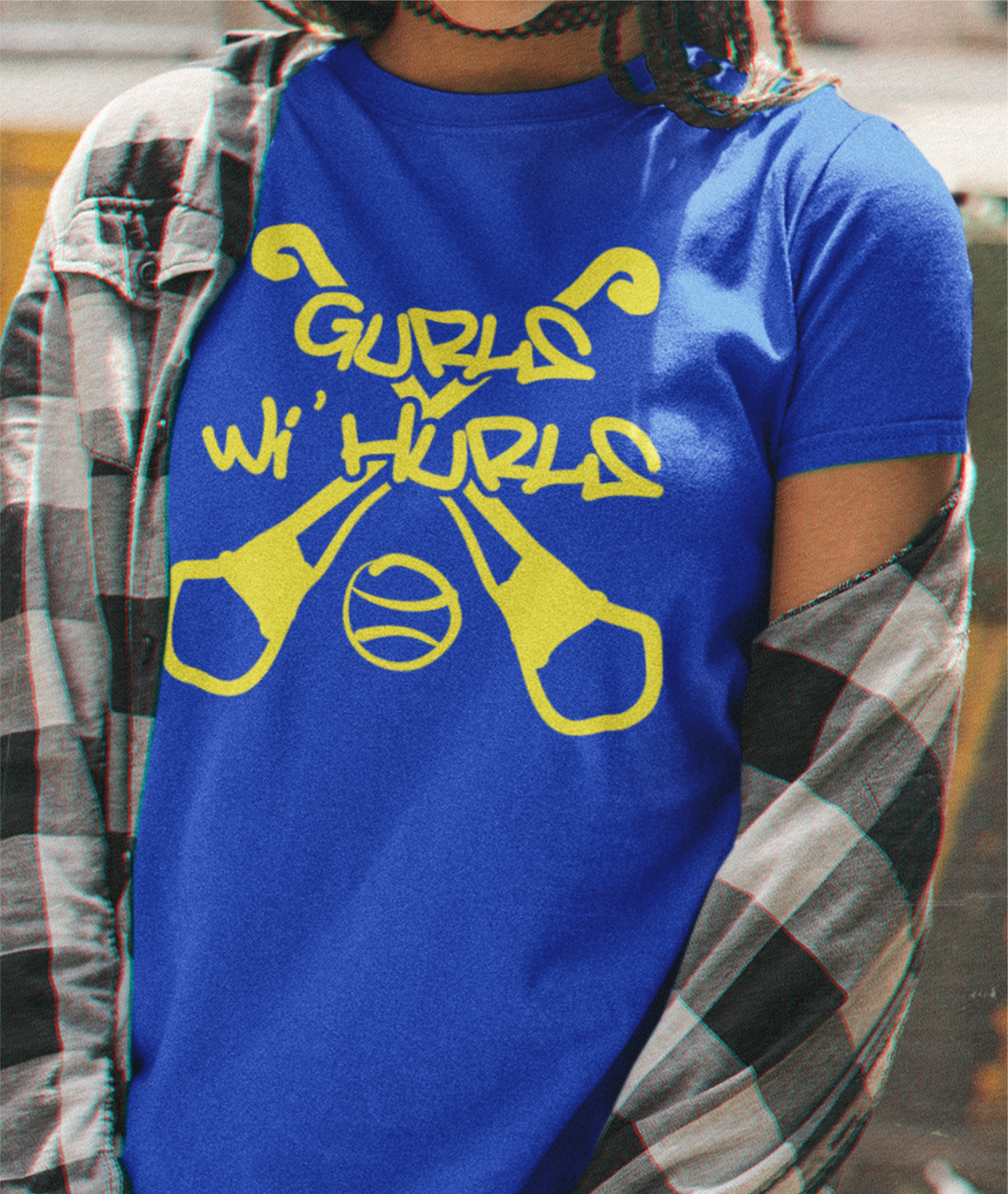 Gurls Wi' Hurls - Camogie - Ladies Skinny-Fit T-Shirt