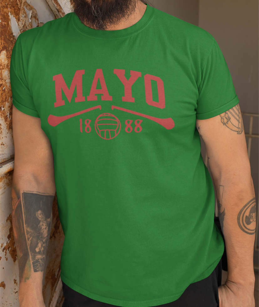 Mayo Gaelic Games T-Shirt - Adult - Hurling, Camogie, Football, Ladies Football