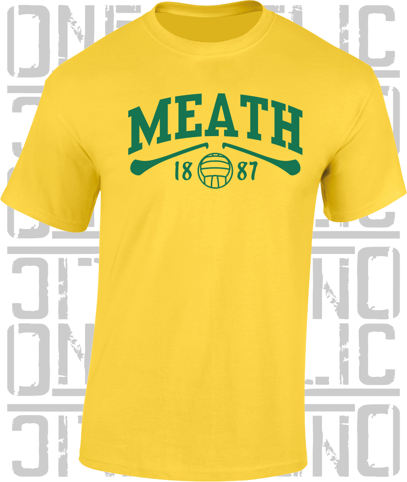 Meath Gaelic Games T-Shirt - Adult - Hurling, Camogie, Football, Ladies Football