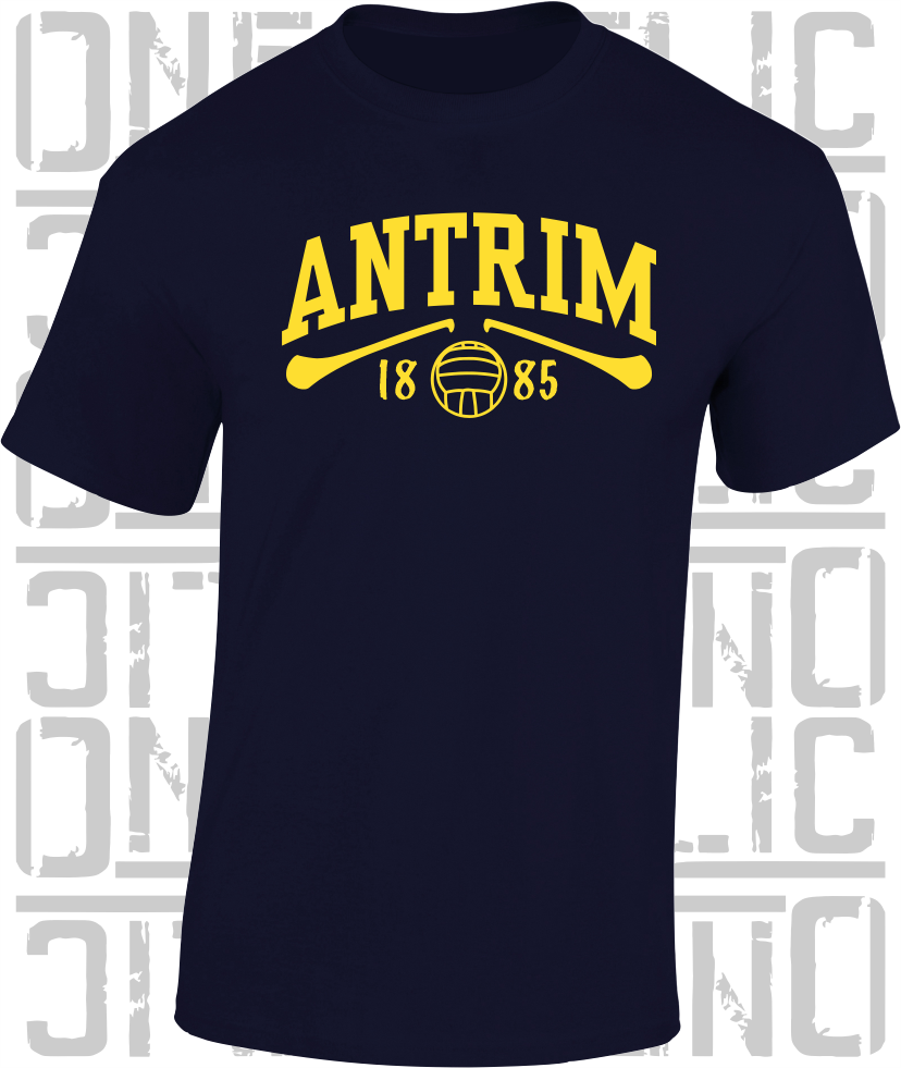 Antrim Gaelic Games T-Shirt - Adult - Hurling, Camogie, Football, Ladies Football