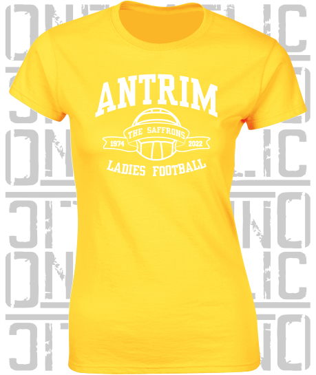 Ladies Football - Gaelic - Ladies Skinny-Fit T-Shirt - Antrim