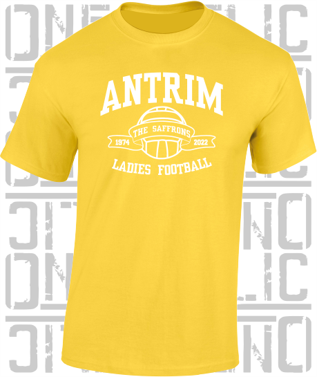 Ladies Football - Gaelic - T-Shirt Adult - Antrim