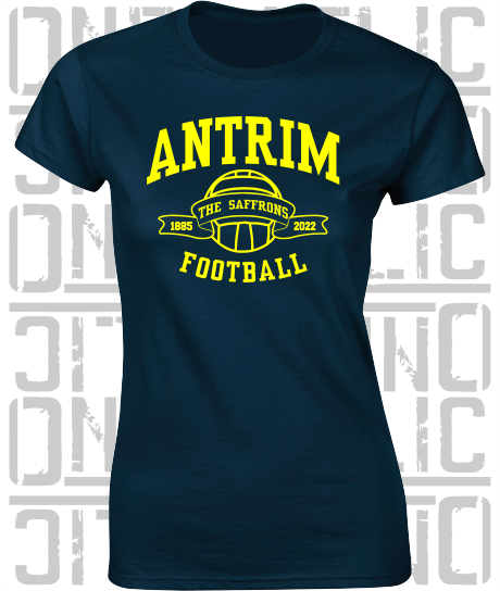 Football - Gaelic - Ladies Skinny-Fit T-Shirt - Antrim