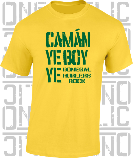 Camán Ye Boy Ye, Hurling T-Shirt Adult - All Counties Available