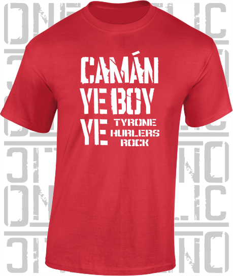 Camán Ye Boy Ye, Hurling T-Shirt Adult - All Counties Available