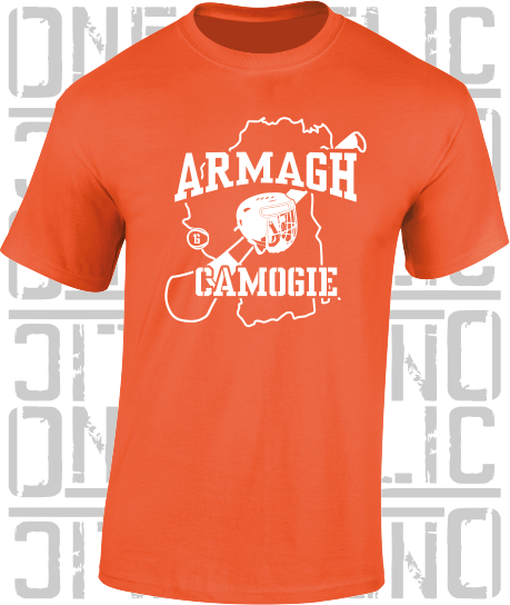 County Map Camogie T-Shirt Adult - All Counties Available