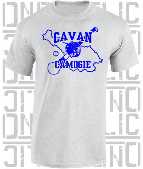 County Map Camogie T-Shirt - Adult - Cavan