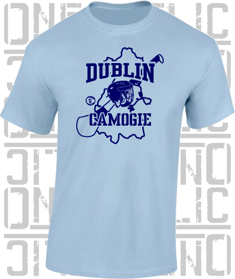 County Map Camogie T-Shirt Adult - All Counties Available