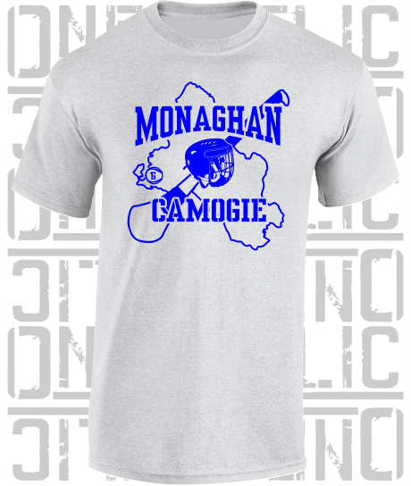 County Map Camogie T-Shirt - Adult - Monaghan